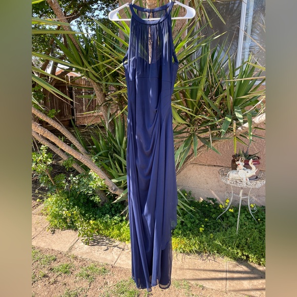 David's Bridal Bridesmaid Dress - Blue (Marine) - Picture 5 of 6